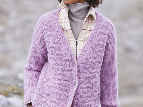 Jacke mit Fangmuster