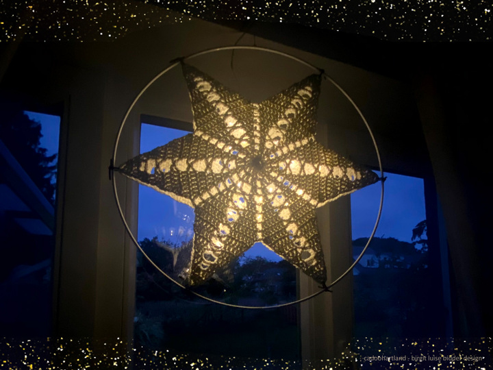 Easy peasy, ORIGINAL "FUNKELSTERN", Laterne häkeln, weihnachtl. Fensterdeko