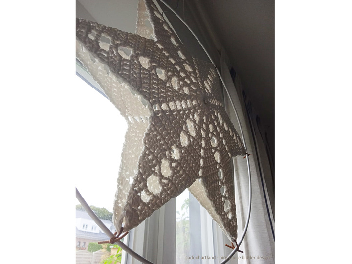 TWINKLE STAR - ORIGINAL - Crochet Star Lantern Pattern - Window Light