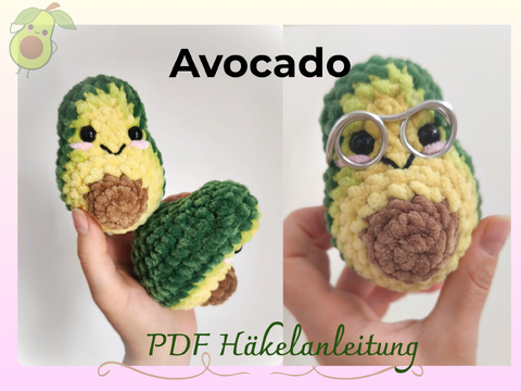 Avocado Amigurumi – Crochet Pattern (No-Sew & Beginner Friendly)