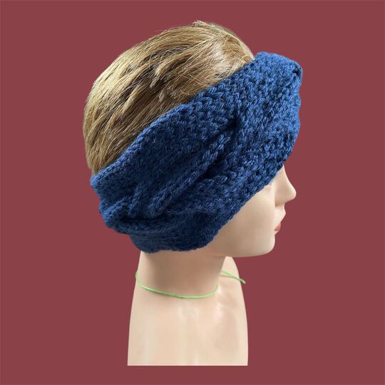 Strickanleitung dickes Stirnband mit Zopfmuster - für Fortgeschrittene