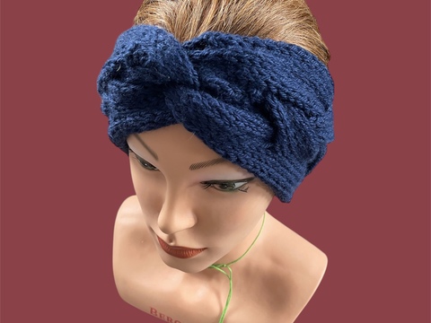 Strickanleitung dickes Stirnband mit Zopfmuster - für Fortgeschrittene