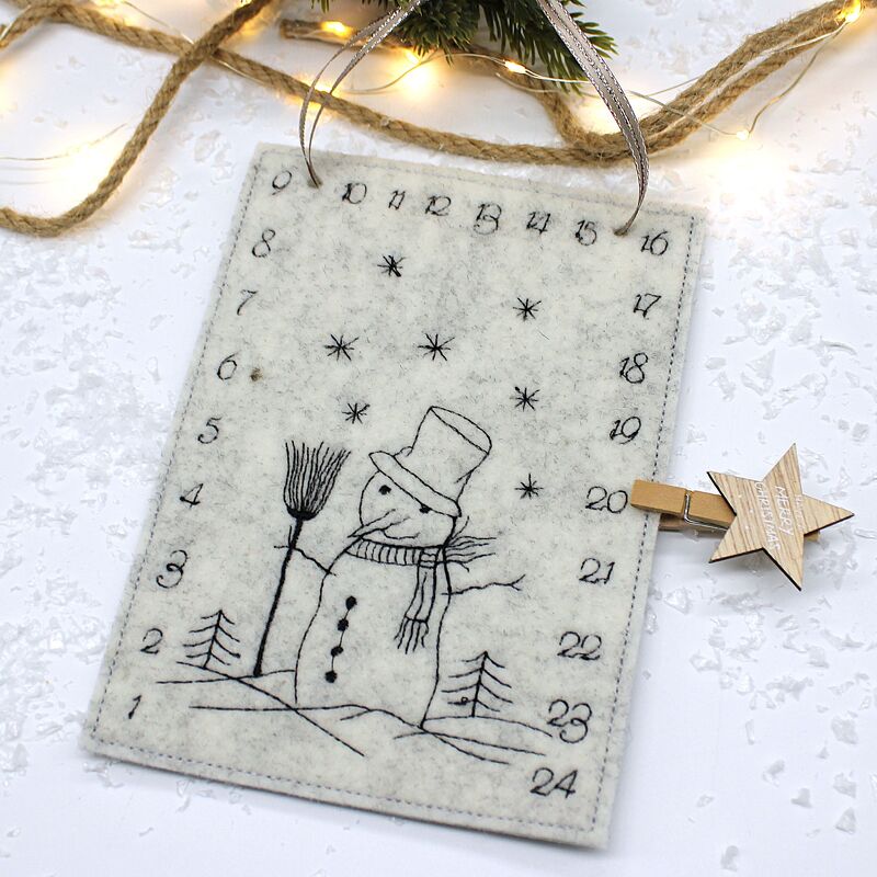 Stickdatei ITH Adventskalender Tischadventskalender togo Weihnachten Advent