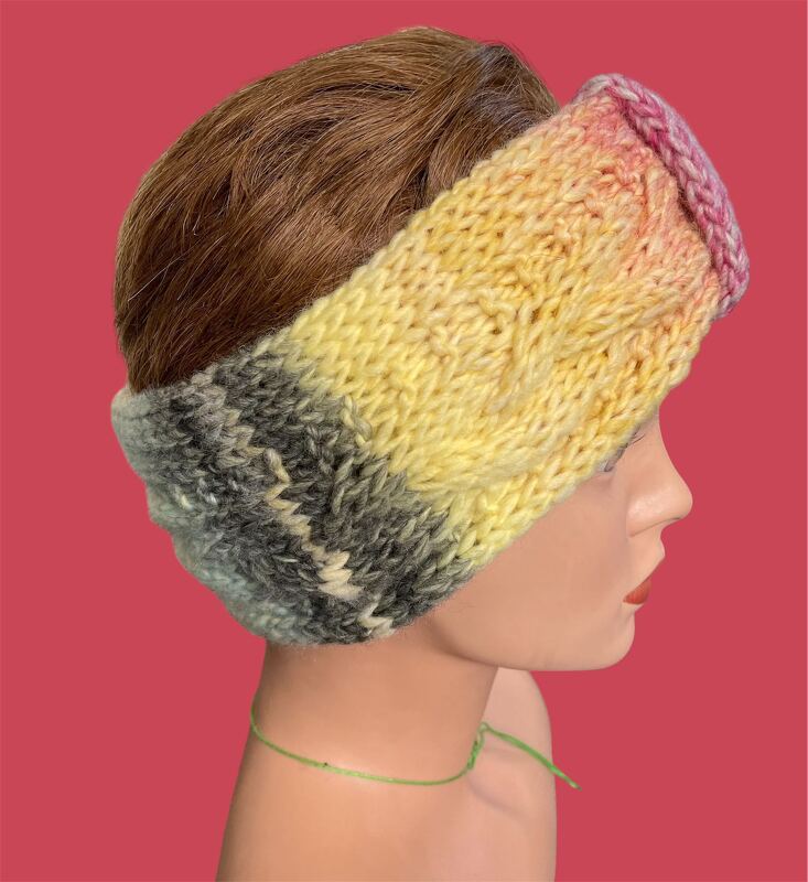 Strickanleitung für ein Strickstirnband mit Zopfmuster - für Fortgeschritte - Bild 2