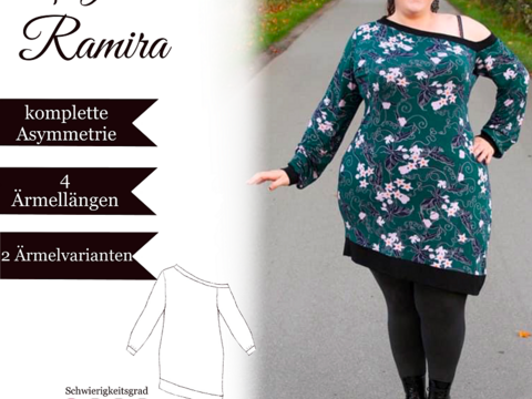 Longshirt "Ramira" - Gr.34-60 - E-Book und Nähanleitung