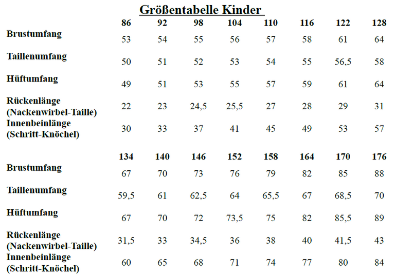 Sannys KinderWeste - Größe 86-176 - E-Book und Nähanleitung