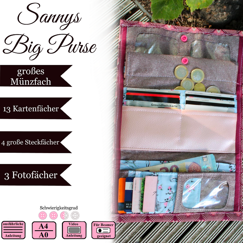 Sannys Big Purse - E-Book und Nähanleitung