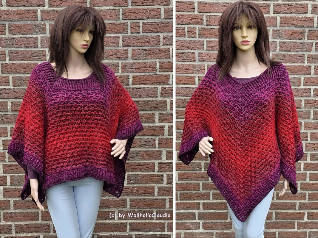Häkelanleitung Poncho "Windschranke"