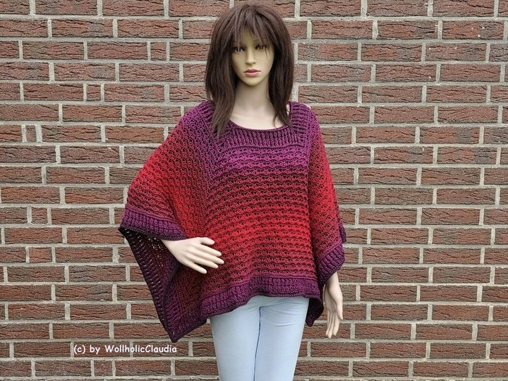 Häkelanleitung Poncho "Windschranke"