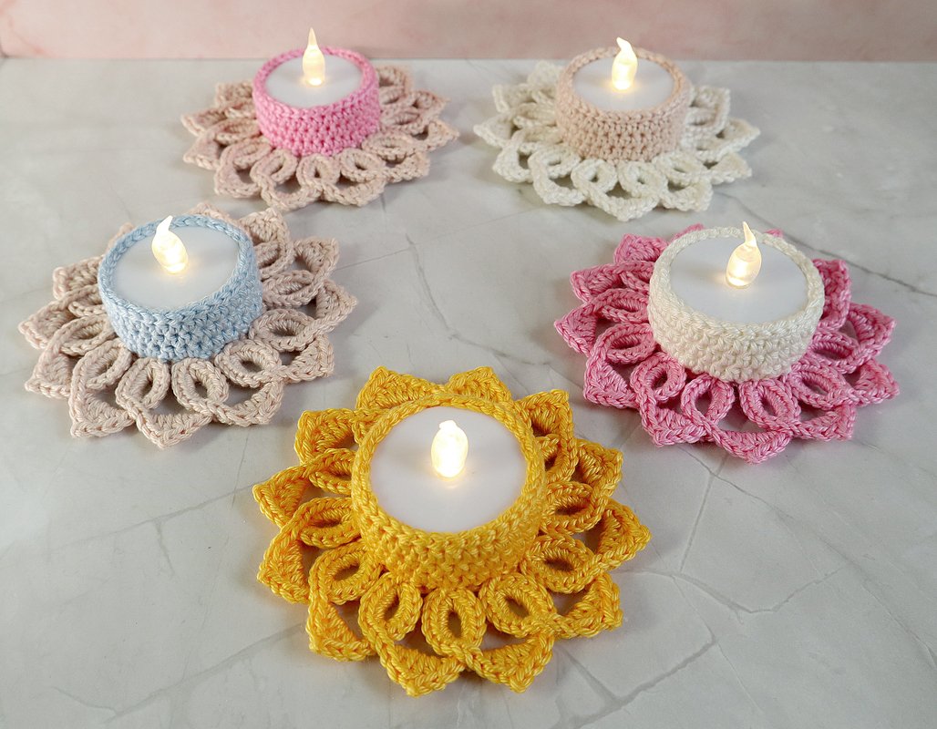 LED tealight holder “Aurelia” – festive table decor, Christmas decoration - Image 14