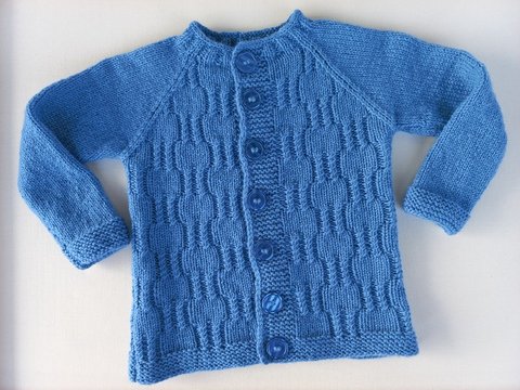 Strickanleitung Kinderjacke Gr. 98/104, 3-4 J, ausführliche deutsche PDF