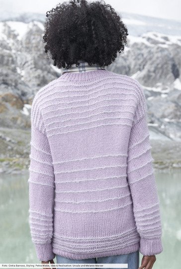 Pulli mit Kraus-rechts-Streifen