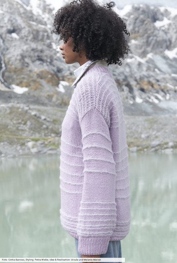 Pulli mit Kraus-rechts-Streifen