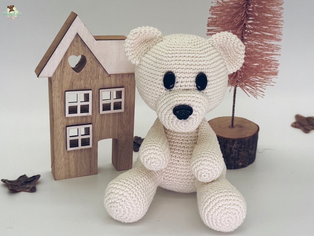 Kuschel Eisbär, mini - Häkelanleitung
