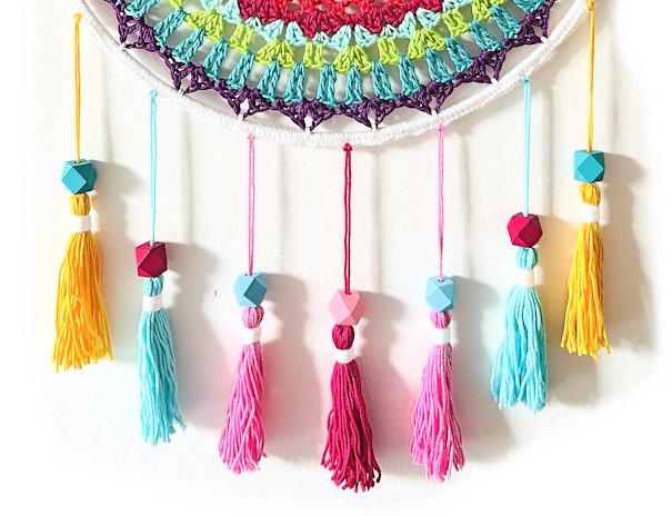 Crochet Pattern Mandala Dreams Dreamcatcher, Dream Catcher Tutorial, PDF