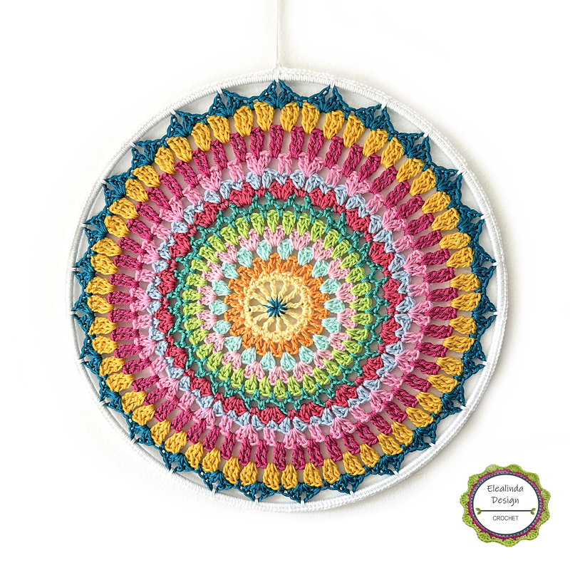 Crochet Pattern Mandala Dreams Dreamcatcher, Dream Catcher Tutorial, PDF
