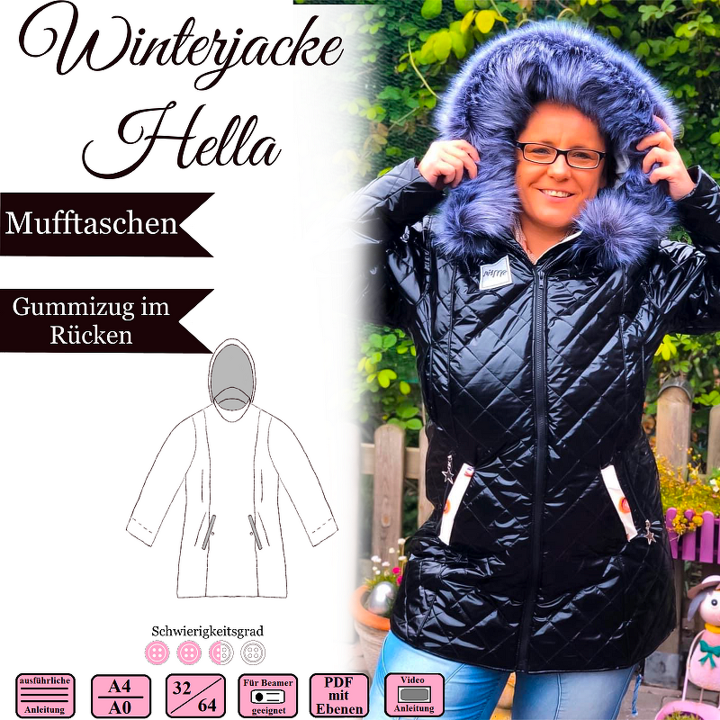 Winterjacke Hella - Gr 32-64 - E-Book und Nähanleitung