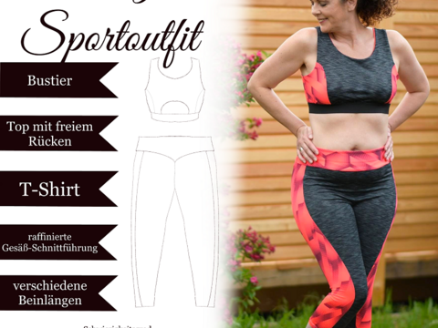 Sannys Sportoutfit - Gr 32-64 - E-Book und Nähanleitung