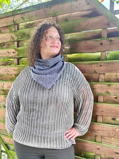 Schnittmuster Dreiecksschal in Loopschalform nähen – „Vor Kälte geschützt“