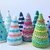 Crochet Pattern Christmas Tree, Colorful Trees with garlands and ornaments