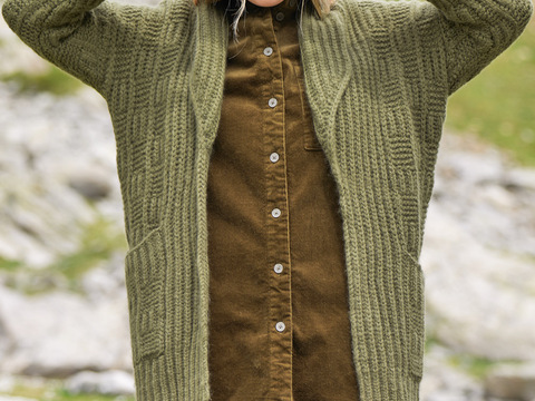 Patentmusterjacke mit Karostrukturen