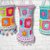 Crochet Pattern Sunrise Granny Square Lampions, cute lanterns, 2 sizes, PDF