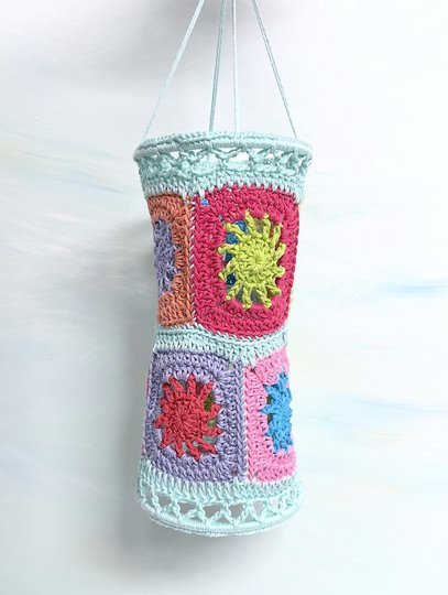 Häkelanleitung Sunrise Square Lampions, Granny-Square Laterne, PDF