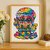Rainbow Hippie Gnome Cross Stitch Pattern – PDF Instant Download
