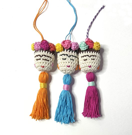 Häkelanleitung Mexican Beauty Püppchen Dekofigur, Frau Anhänger, PDF