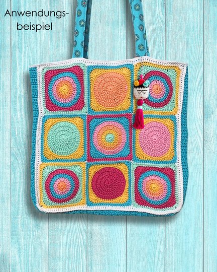 Häkelanleitung Mexican Beauty Püppchen Dekofigur, Frau Anhänger, PDF