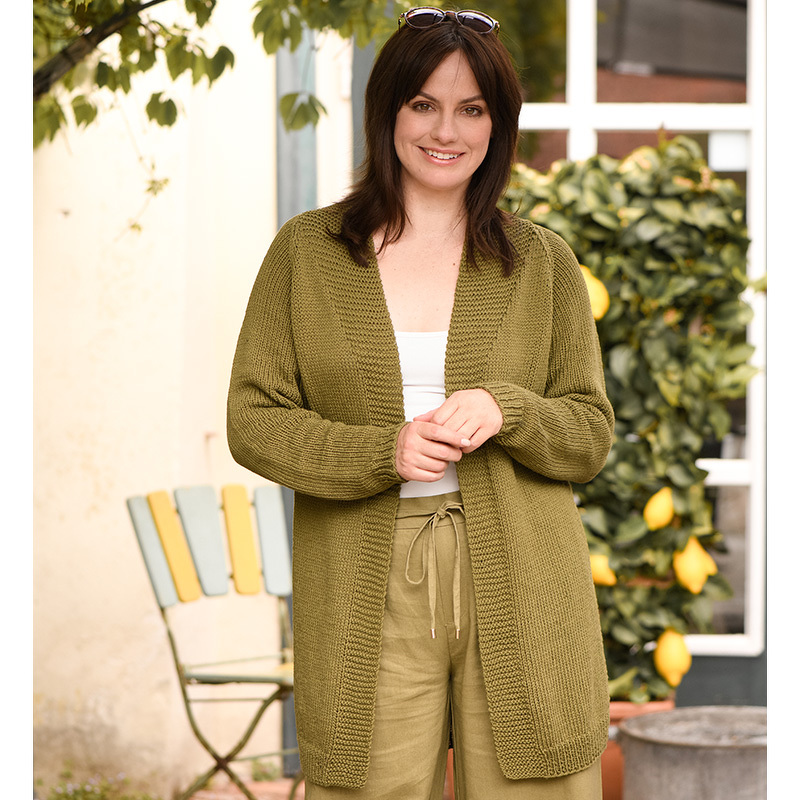 Strickanleitung Damenlongjacke "Amazonas" 766062