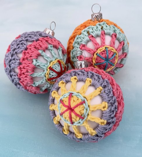 Christmas Baubles "Sunrise Star", Star Pattern, Christmas Ball, Ornament