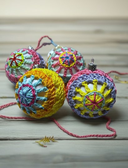 Christmas Baubles "Sunrise Star", Star Pattern, Christmas Ball, Ornament