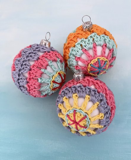 Christmas Baubles "Sunrise Star", Star Pattern, Christmas Ball, Ornament
