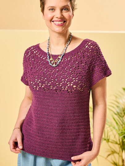 RUNDPASSE CARO MIT MUSTERPASSE GEHÄKELT