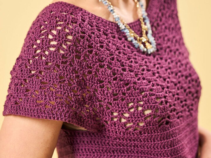 RUNDPASSE CARO MIT MUSTERPASSE GEHÄKELT