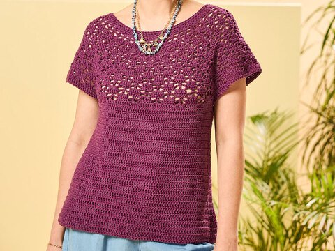 RUNDPASSE CARO MIT MUSTERPASSE GEHÄKELT