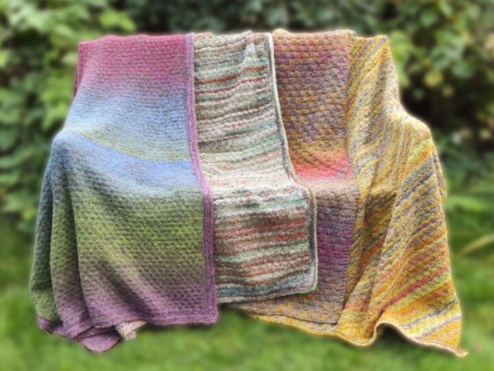 Kiruna Blanket, afghan, reversible, knitting pattern