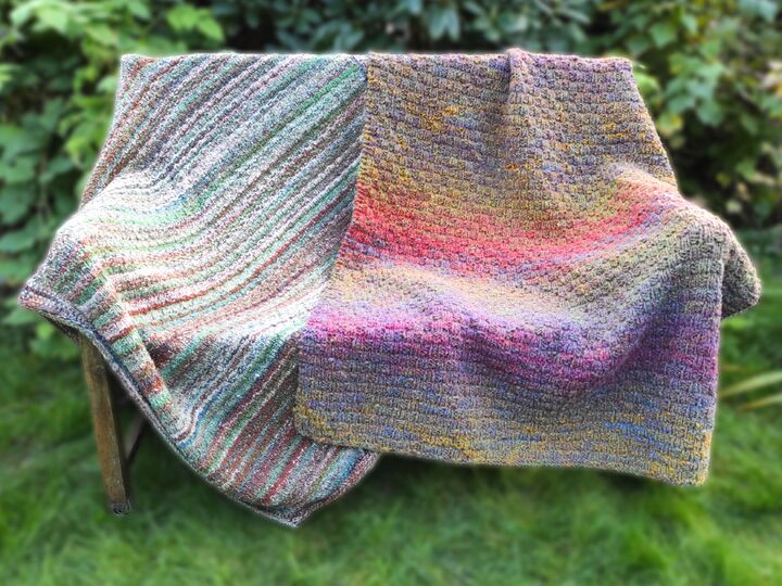 Kiruna Blanket, afghan, reversible, knitting pattern