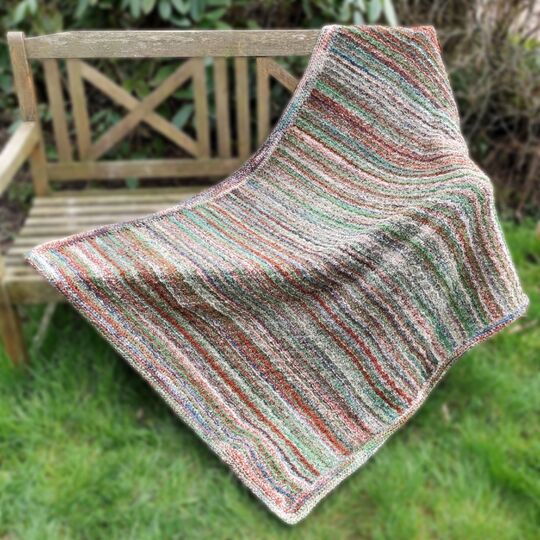 Kiruna Blanket, afghan, reversible, knitting pattern