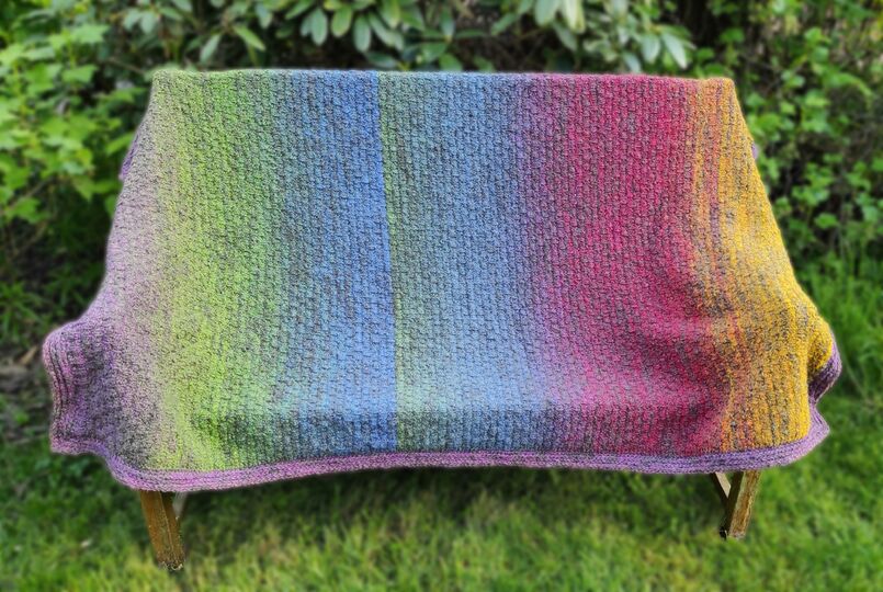 Kiruna Blanket, afghan, reversible, knitting pattern