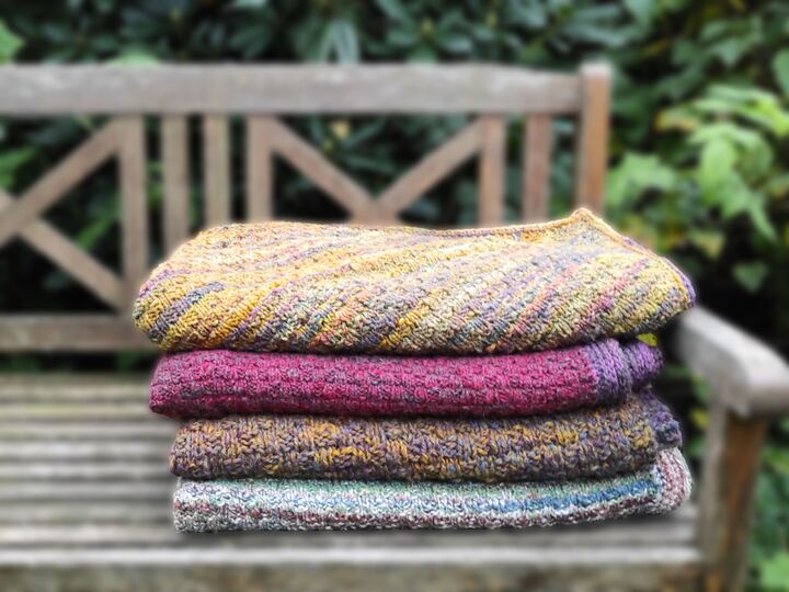 Kiruna Blanket, afghan, reversible, knitting pattern