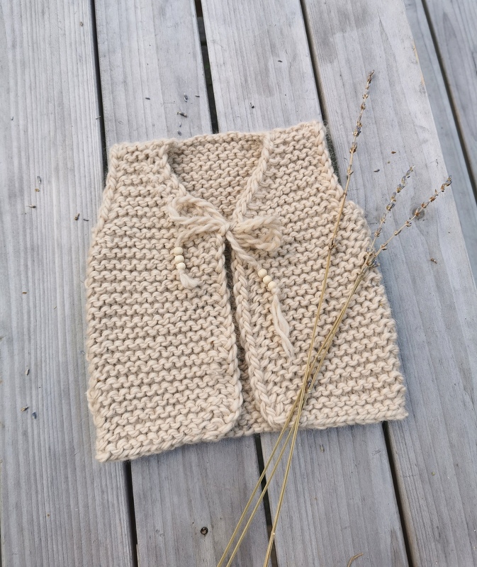 Baby vest knitting pattern in chunky knit | kids + toddler vest | beginner