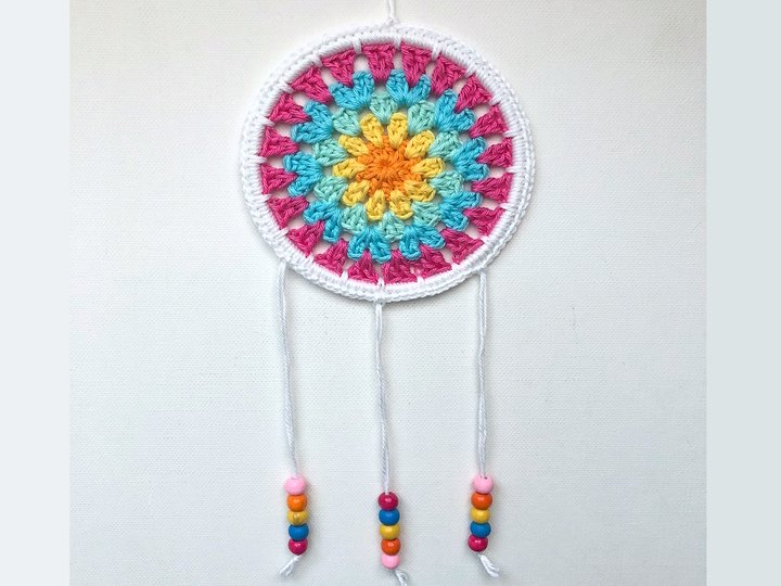 Crochet Pattern Dream Catcher in 3 sizes, Home decor Mandala, PDF