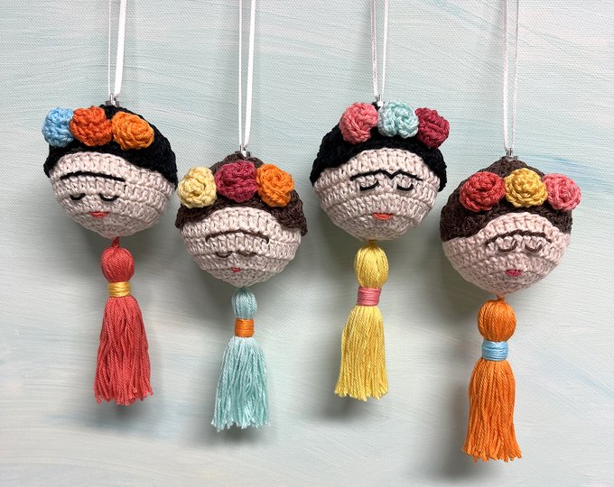 Christbaumkugel Mexican Beauty, Weihnachtsdeko, Christbaumschmuck, PDF