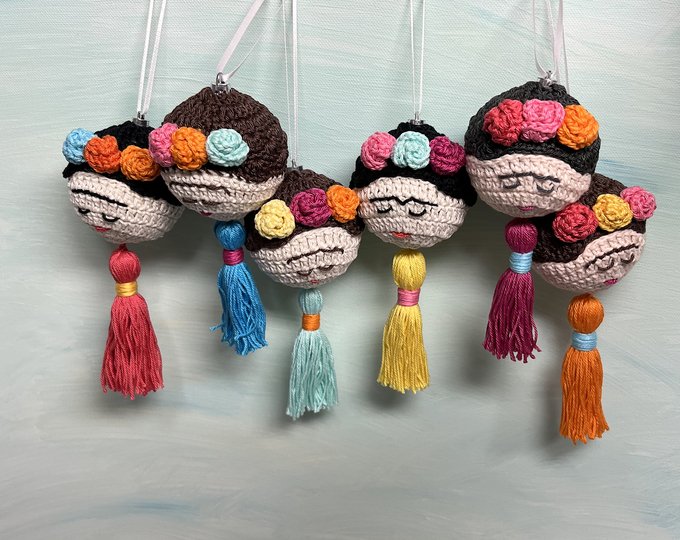 Christmas Balls Mexican Beauty, Boho Baubles Decoration for Christmas, PDF