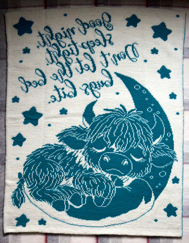 Strickanleitung "Sleeping Strolchi" - niedliche kleine Doubleface-Decke