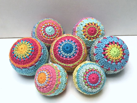 Christmas Baubles Christina, Boho Christmas Decoration, Crochet Pattern PDF