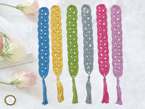 Crochet Pattern Bookmark Boho Macrame Look, Pagemarker, Easy and quick, PDF