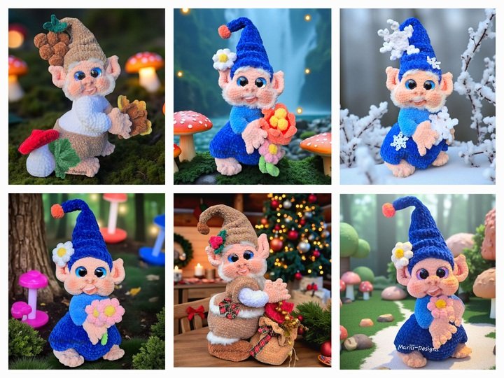 Crochet pattern seasonal elf